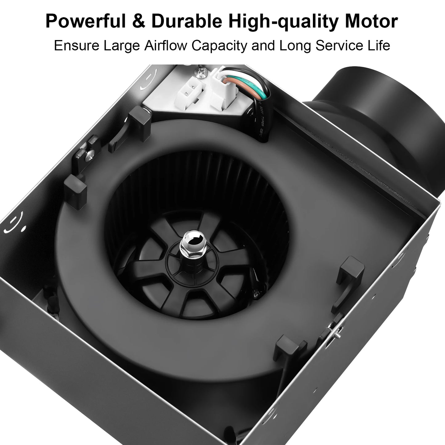 110 CFM Bathroom Exhaust Fan With Light 3 Mode Lighting