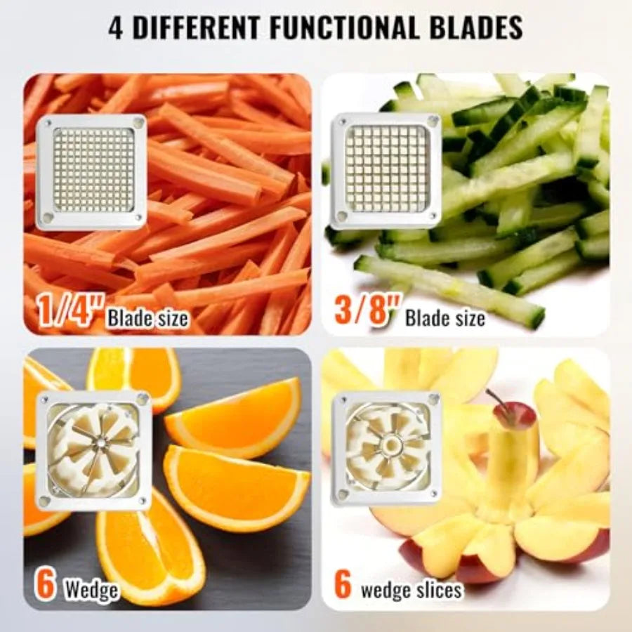 Commercial French Fry Cutter With Replacement Blades And Dicer by S And B Enterprise