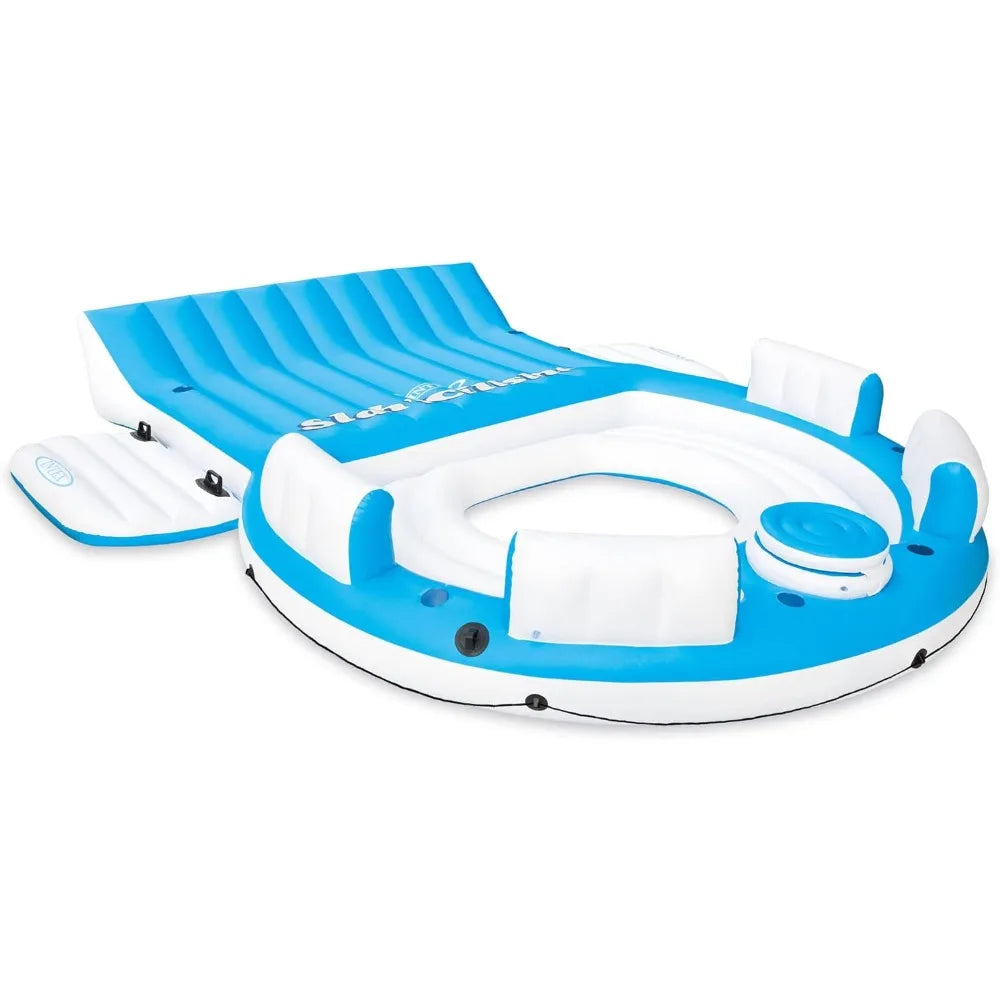 Splash N Chill Inflatable Island Lounger For Pools And Lakes