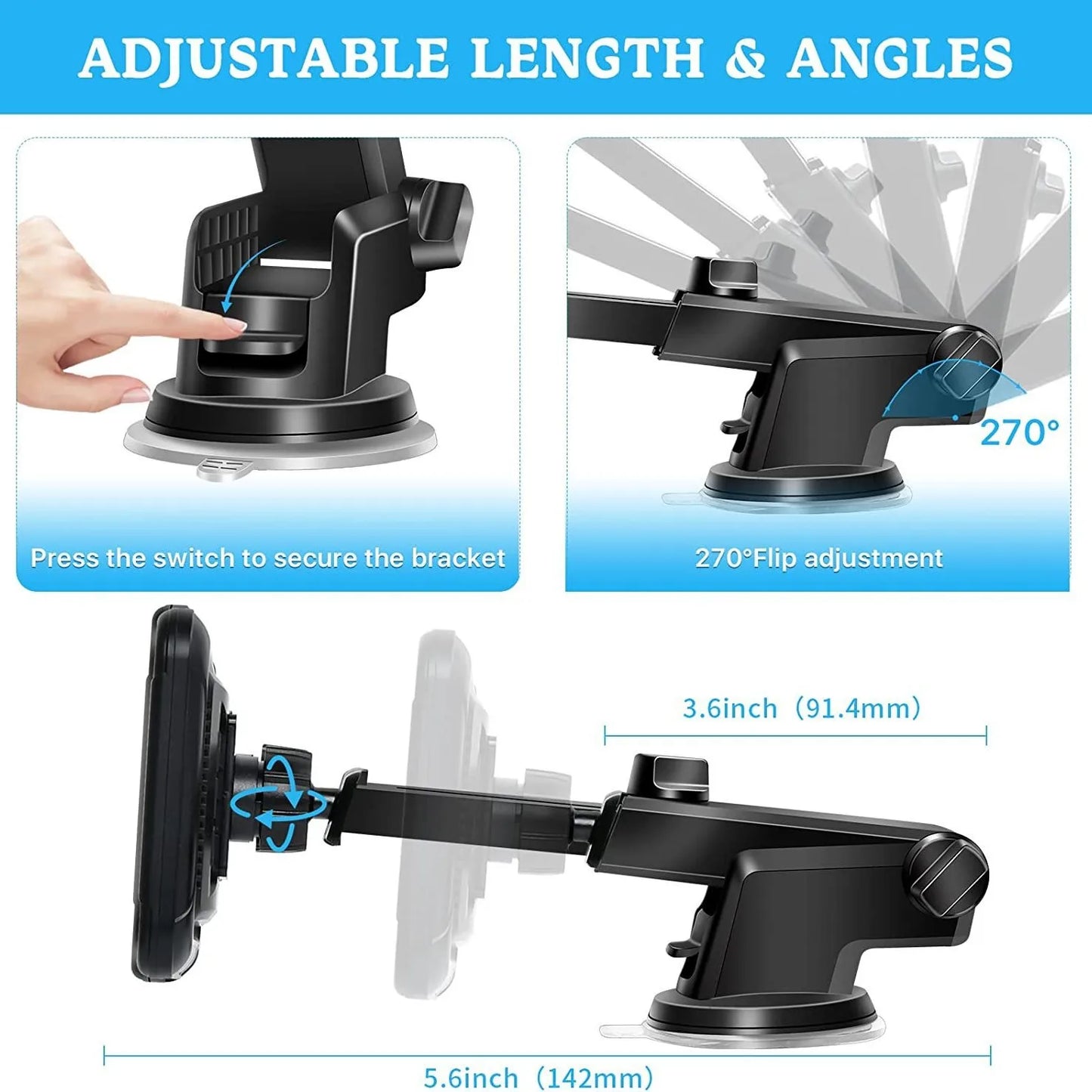 Dual Lens Car Rear View Monitor Featuring Wide Angle Night Vision