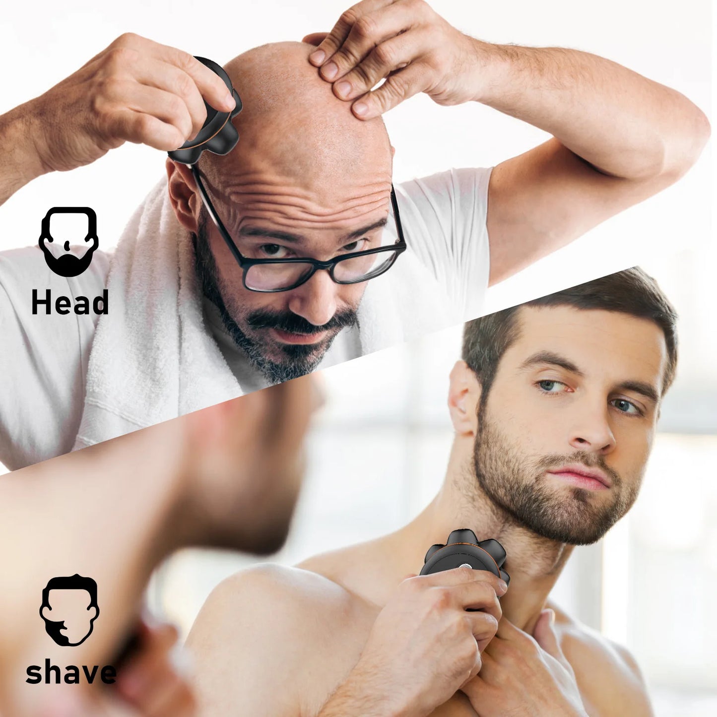 MAXGROOM 7D Head Shaver IXP6 Waterproof Electric Razor