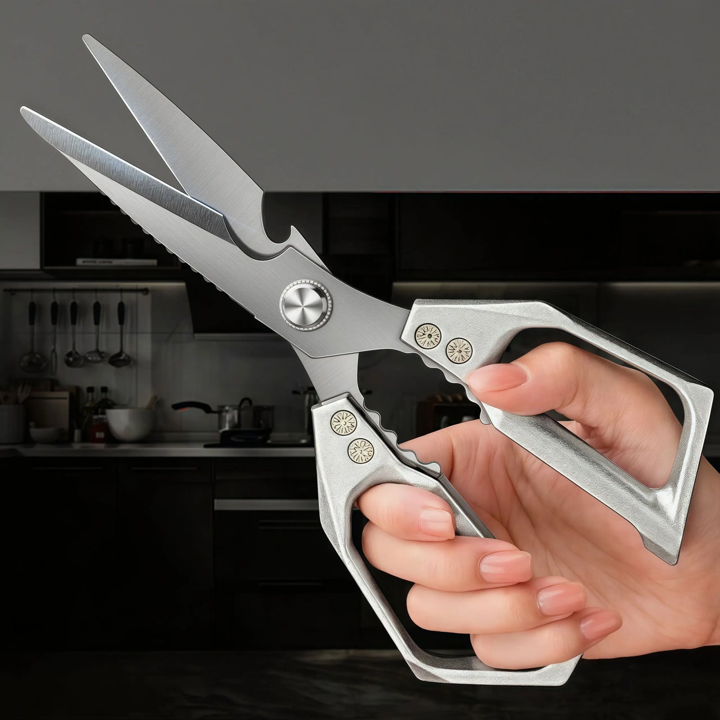 Stainless Steel Kitchen Shears Multifunctional Cutting Scissors