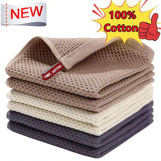 100 Percent Cotton Dishcloth Ultra Soft Absorbent Kitchen Towel by S And B Enterprise
