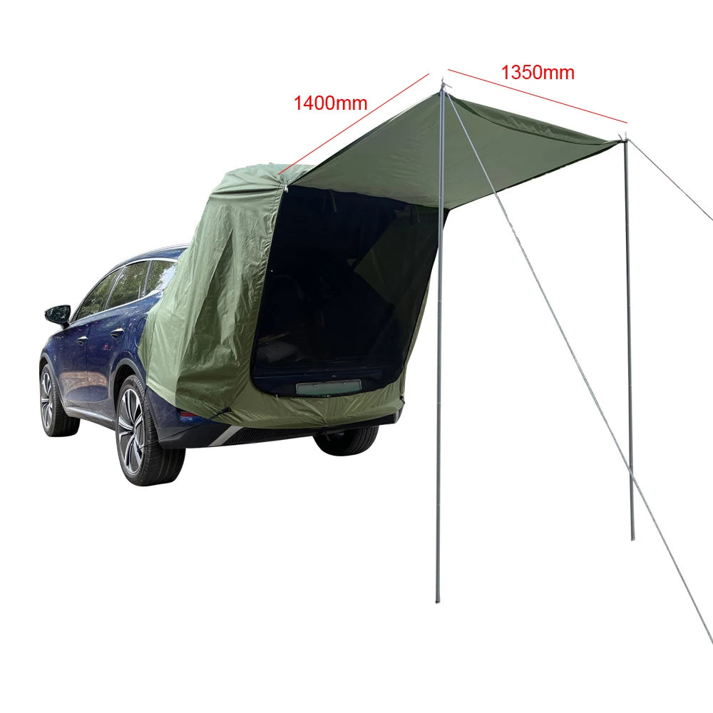 Outdoor Car Rear Tent With Canopy Rainproof For Picnics by S And B Enterprise