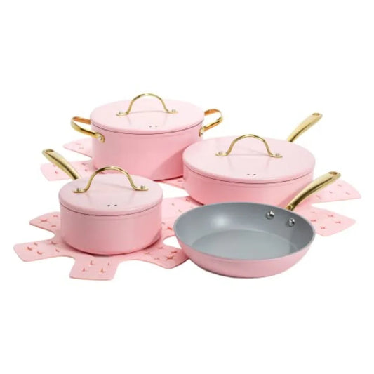YAO HUI HUANG Nonstick 10-Piece Cookware Set With Lids