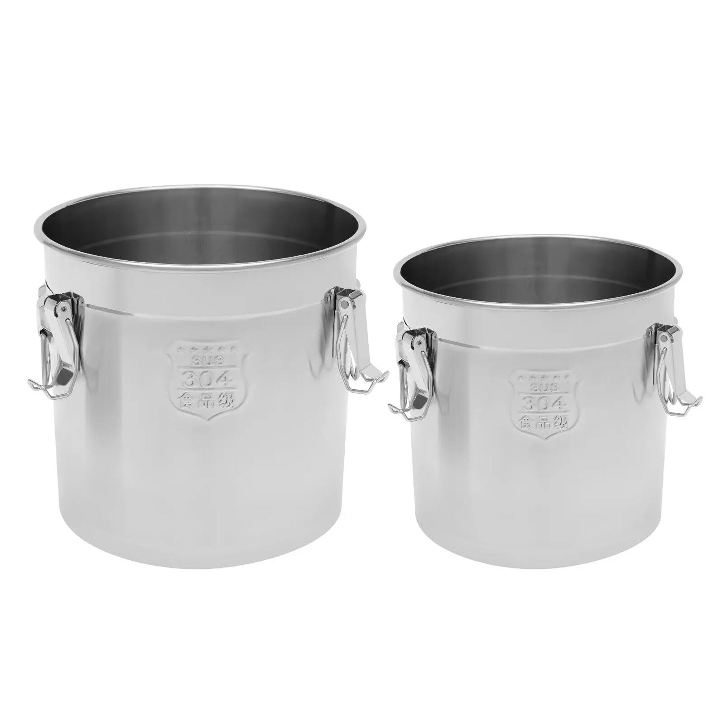 21L/33L Airtight Rice Bucket Canister Food Storage Container 304 Stainless Steel by S And B Enterprise