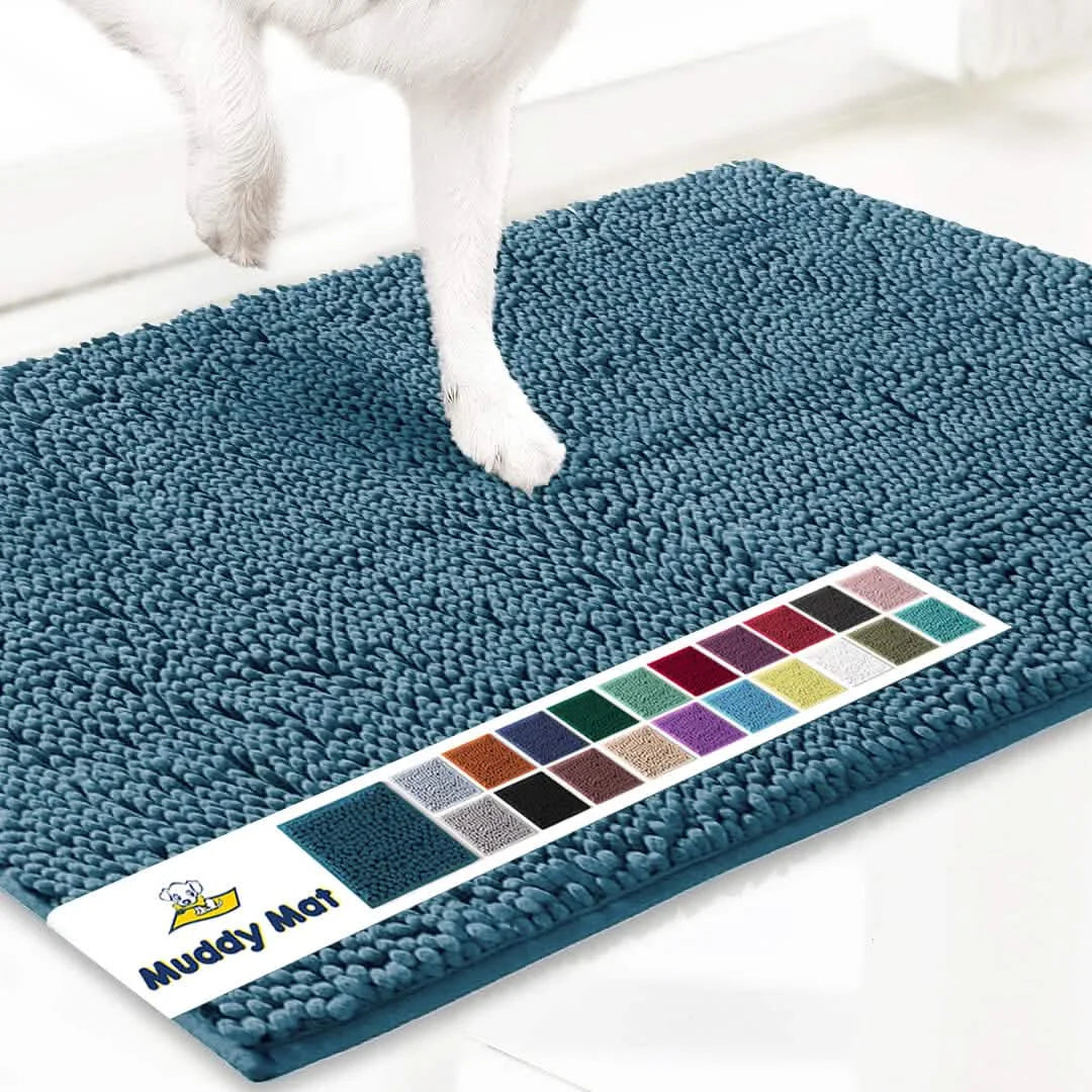 Original Muddy Mat doormat blue microfiber paw-cleaning floor mat for pets