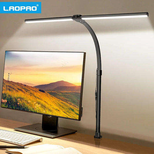 LAOPAO Double Head LED Desk Lamp With 5 Lighting Modes by S And B Enterprise
