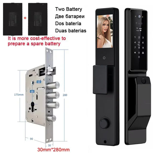 YKESDL Alexa Voice Control Smart Door Lock With Camera
