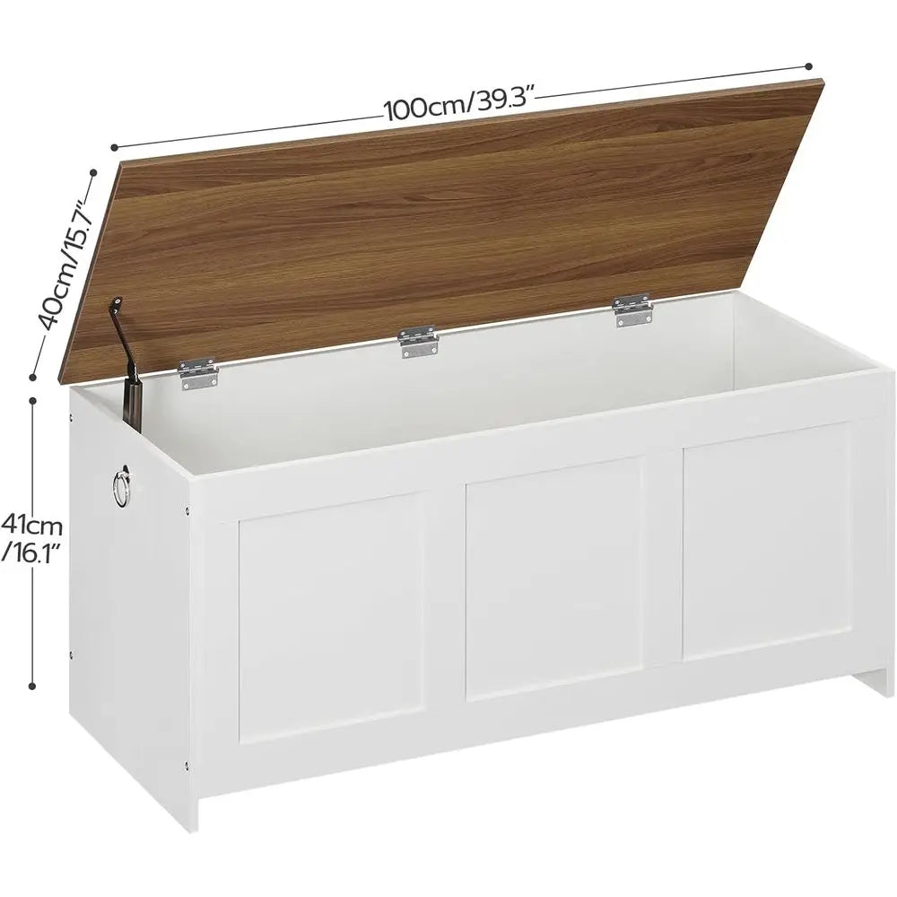 Retro Wooden Storage Chest Multifunctional Entryway Organizer Toy Chest by S And B Enterprise