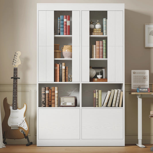 IRONCK Five Tier Bookshelf With Acrylic Doors For Home Office by S And B Enterprise