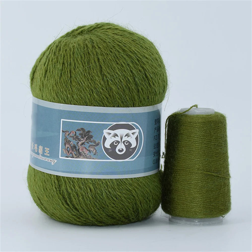 Mink Fur Yarn for Yarns for Knitting and Crochet 2-Ply Lace T Shirt Yarn for Hand Knitting Needlework 1 Skein 340 M 50+20g by S And B Enterprise
