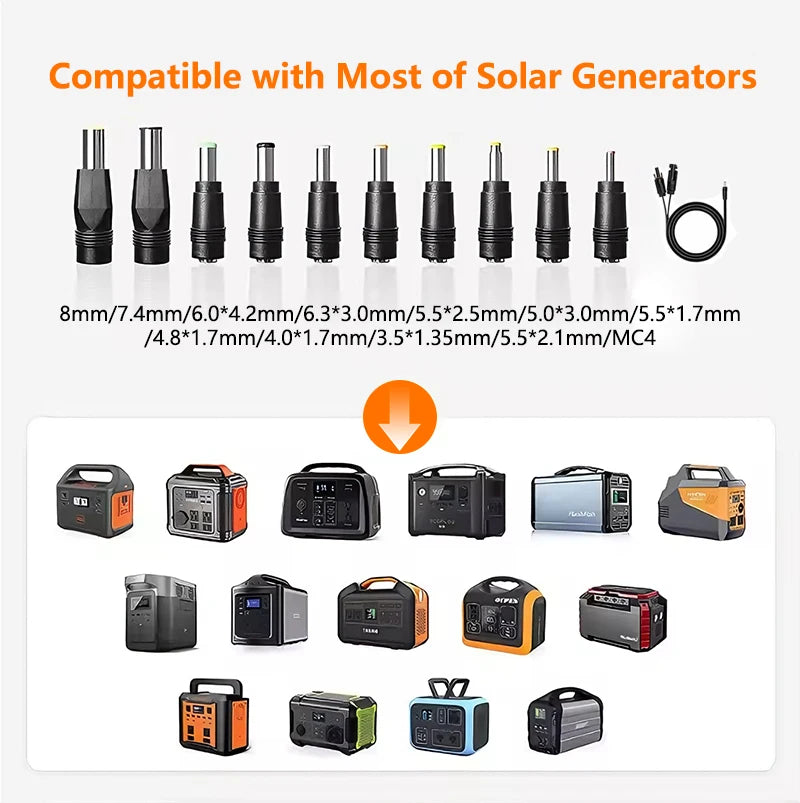 CHUBAN 200W Foldable Solar Panel IP68 Charger For RV Camping