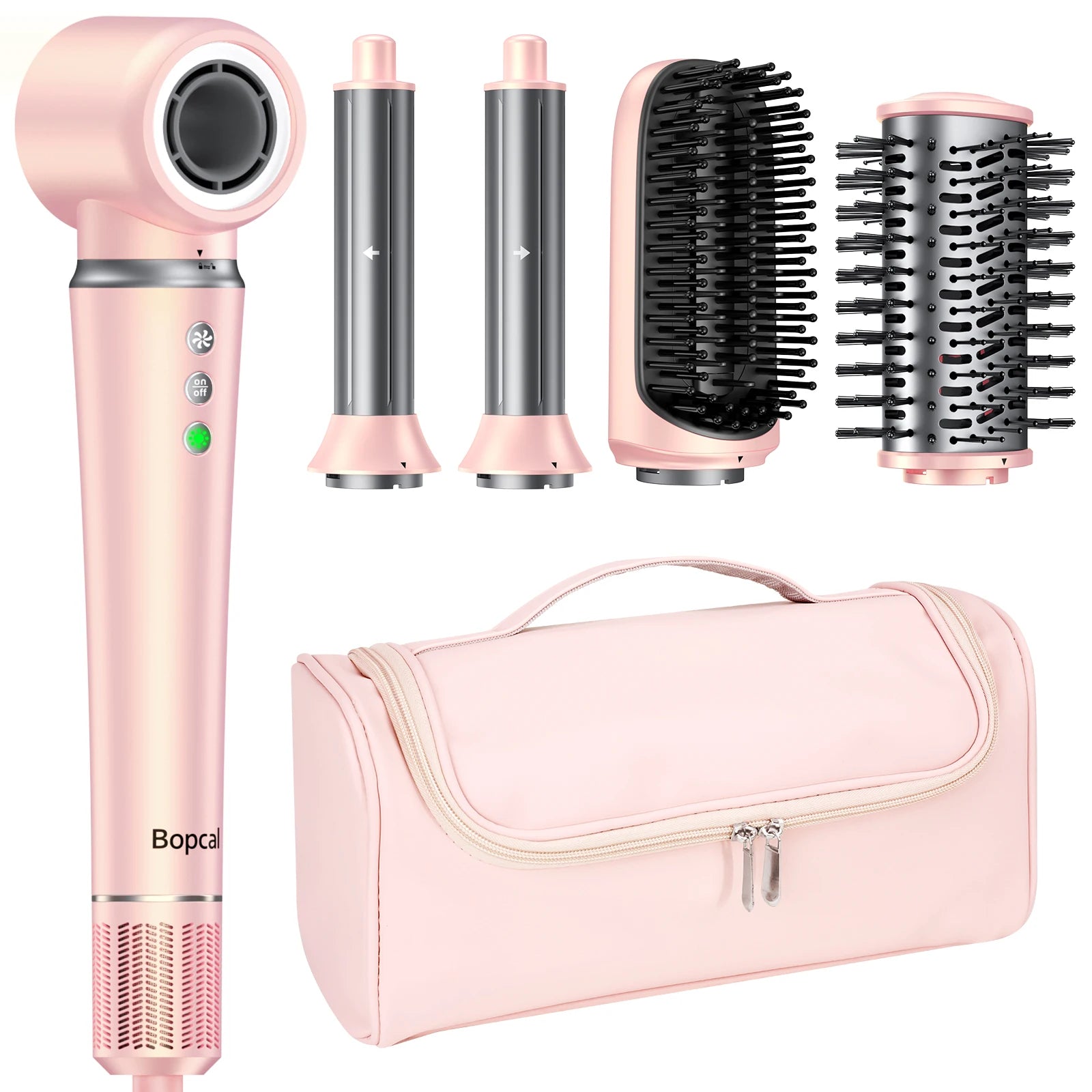 BOPCAL 5 In 1 High Speed Hair Dryer Set With Hot Air Comb by S And B Enterprise