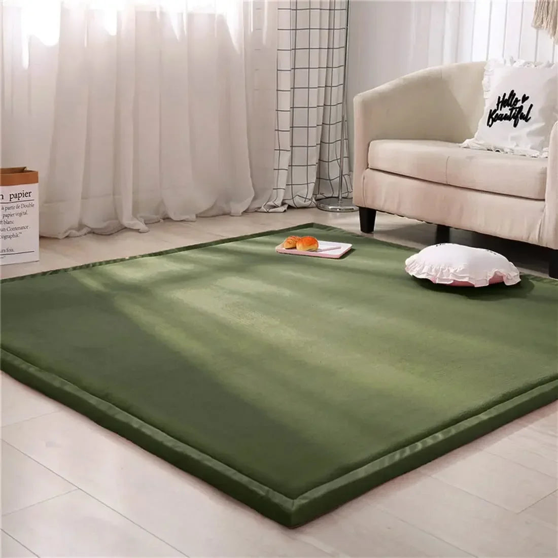 Soft Padded Baby Play Mat With Safe Foam Crawling Rug