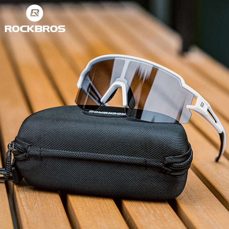 ROCKBROS Photochromic Polarized Cycling Glasses UV400 Protection