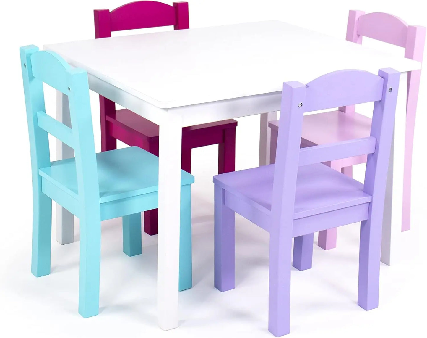 Kids Wooden Table And Chair Set For Toddlers Sturdy