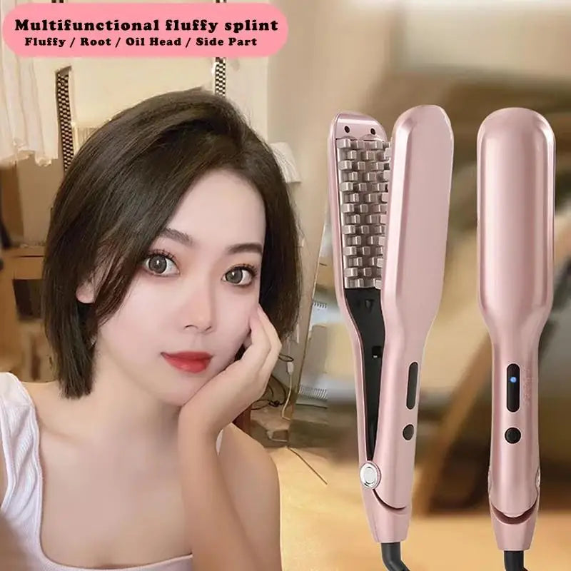 VoluVibe Ceramic Hair Crimping Iron Curler Tool for Fluffy Volume Styles - Hair Texturizing Iron by S And B Enterprise