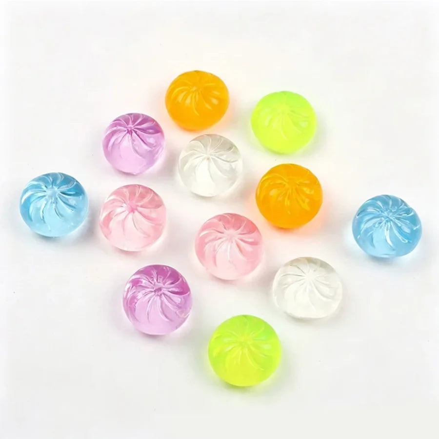 5Pcs Mini Dumplings with Steamer Bun Squeezable Toys Set Soft Stress Relief Crystal Squishy Fidget Sensory Toy Party Favors Gift by S And B Enterprise
