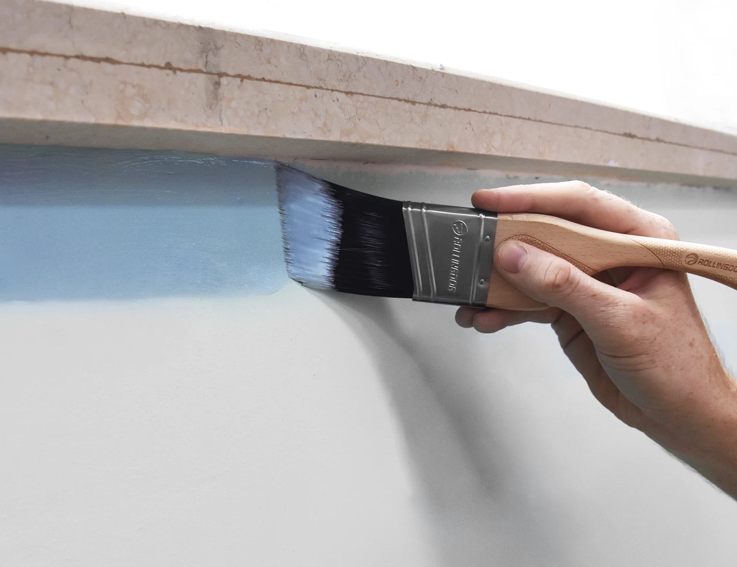 ROLLINGDOG Angled Paint Brush Set for Precise Trim Work