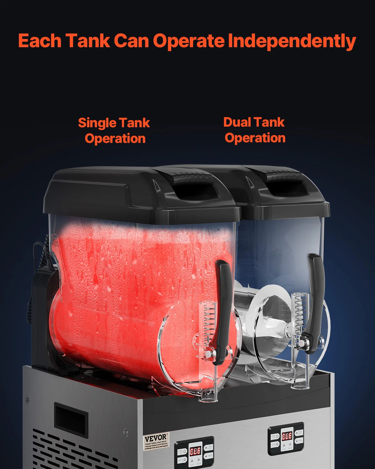 VEVOR SucceBuy Commercial Slushy Machine For Restaurants And Parties