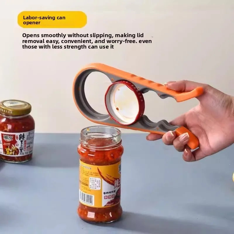 MultiPurpose 4-in-1 Jar Opener Durable Plastic Bottle Openers Children Easy Grip Twist Tools Kitchen Gadget Home Accessories by S And B Enterprise