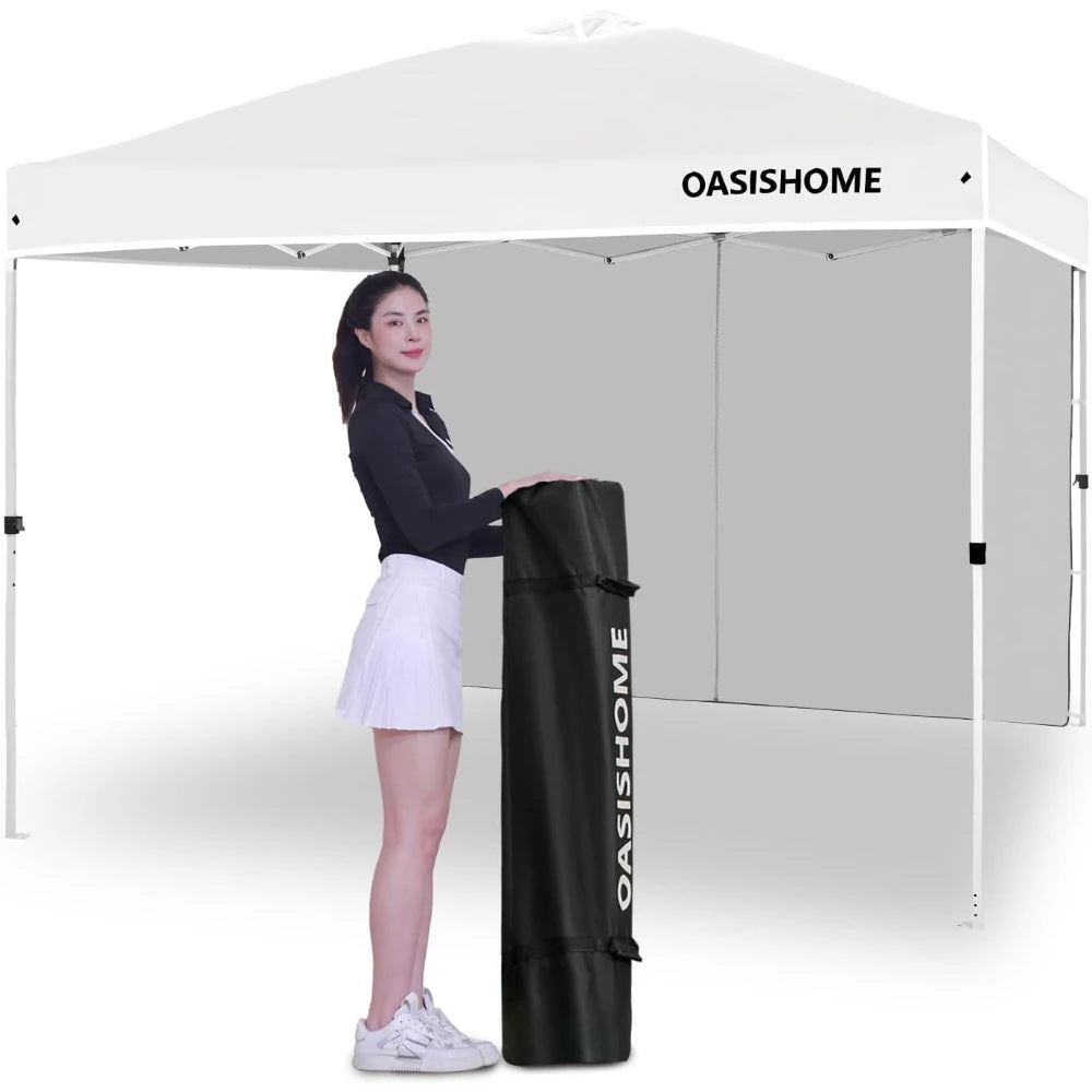 Pop Up Canopy Tent With Side Wall For Outdoor Events