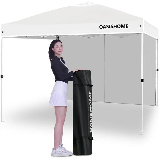 Pop Up Canopy Tent With Side Wall For Outdoor Events