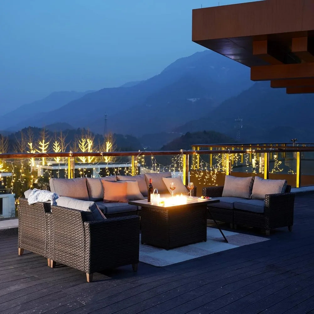 Grand Patio Gas Fire Pit Table Outdoor 50000 BTU Propane