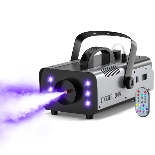 DayFlicker 1200W Fog Machine With RGB LEDs For Stage