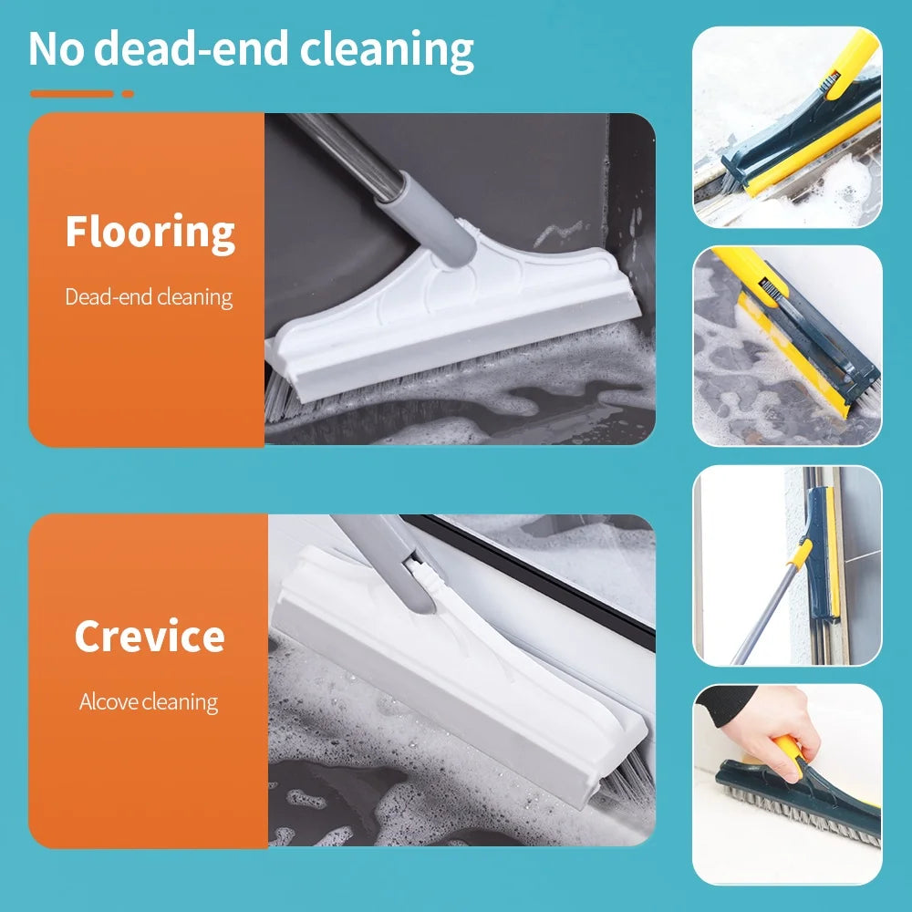 3 In 1 Cleaning Brush With Long Handle Rotating Head
