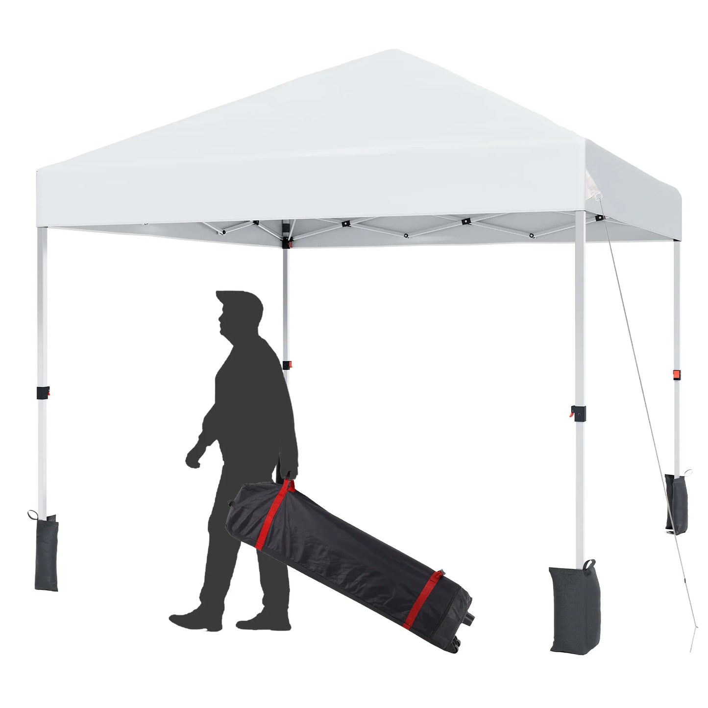 HiMISS Center Locking Canopy Tent Portable Outdoor Shelter