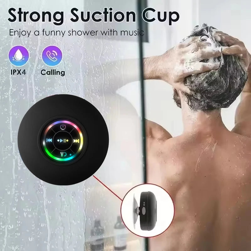 Portable Bluetooth Speaker With LED Light IPX4 Waterproof by S And B Enterprise