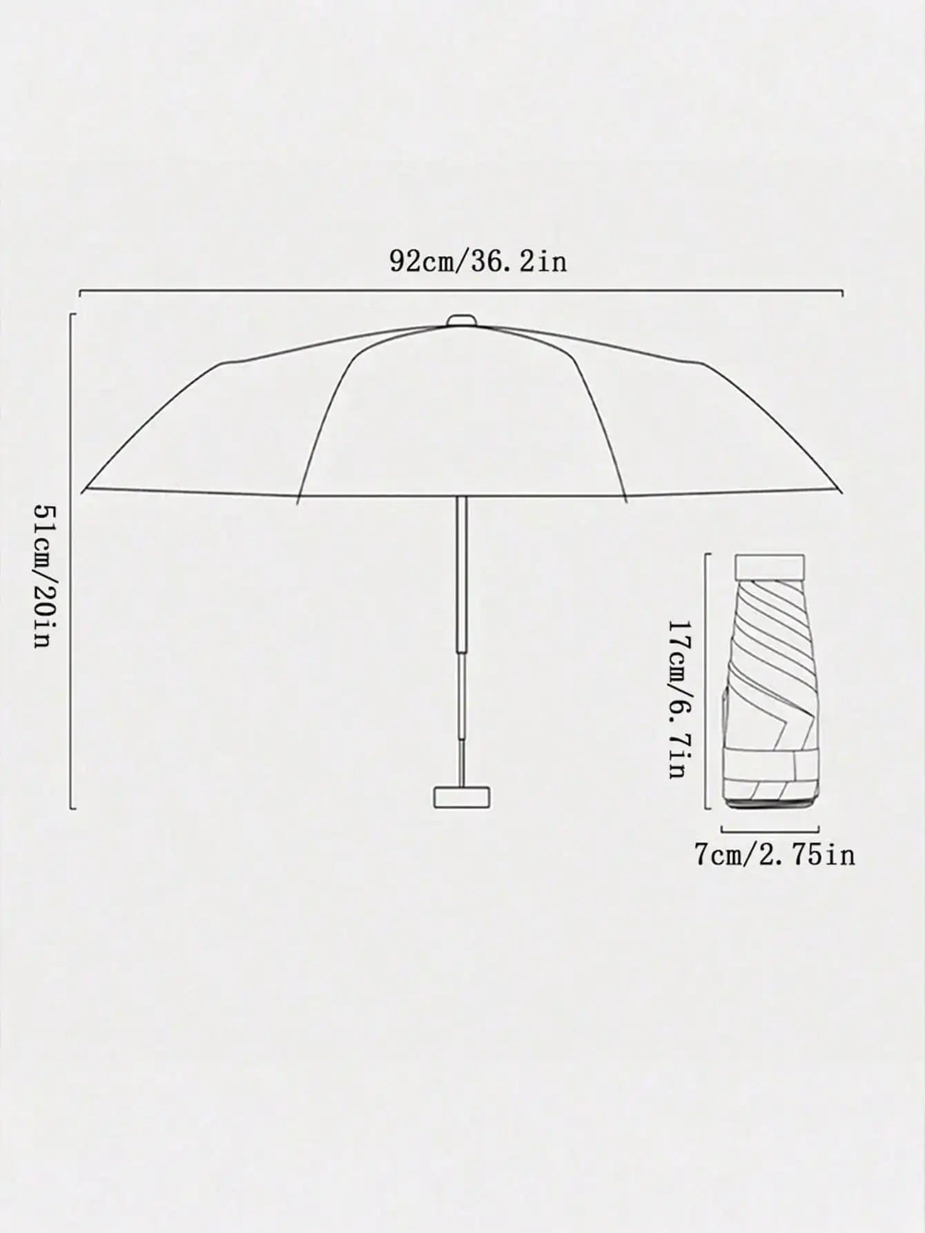 UV Protection Mini Folding Umbrella For Travel by S And B Enterprise
