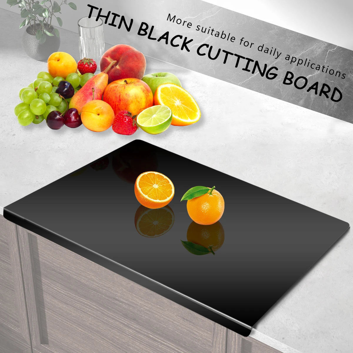 Acrylic Cutting Board With Lip Anti Slip Countertop Protector