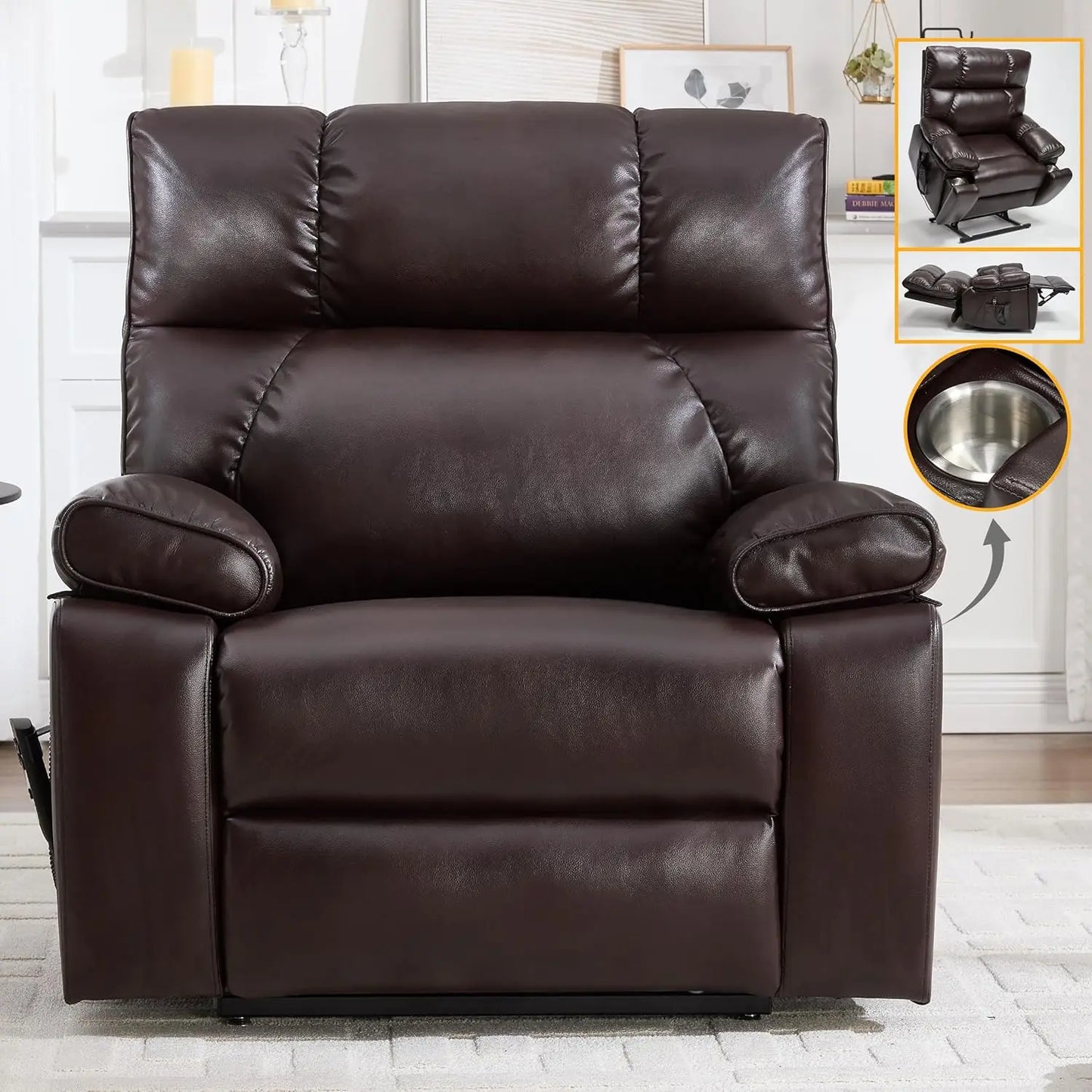 Dual Motor Power Lift Recliner Chair With Massage And Heat by S And B Enterprise