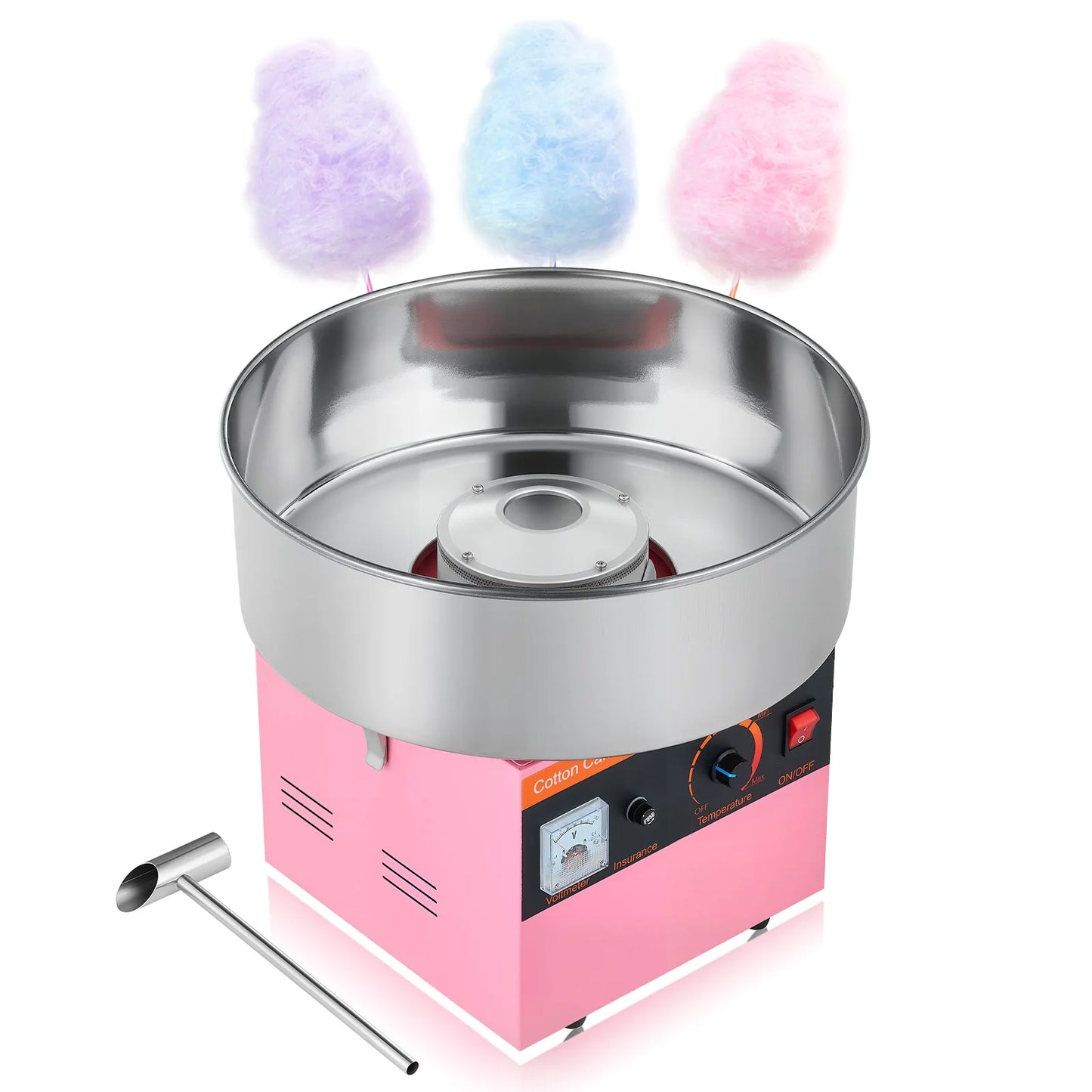 SucceBuy Commercial Cotton Candy Machine 1000W Electric Candy Floss Maker