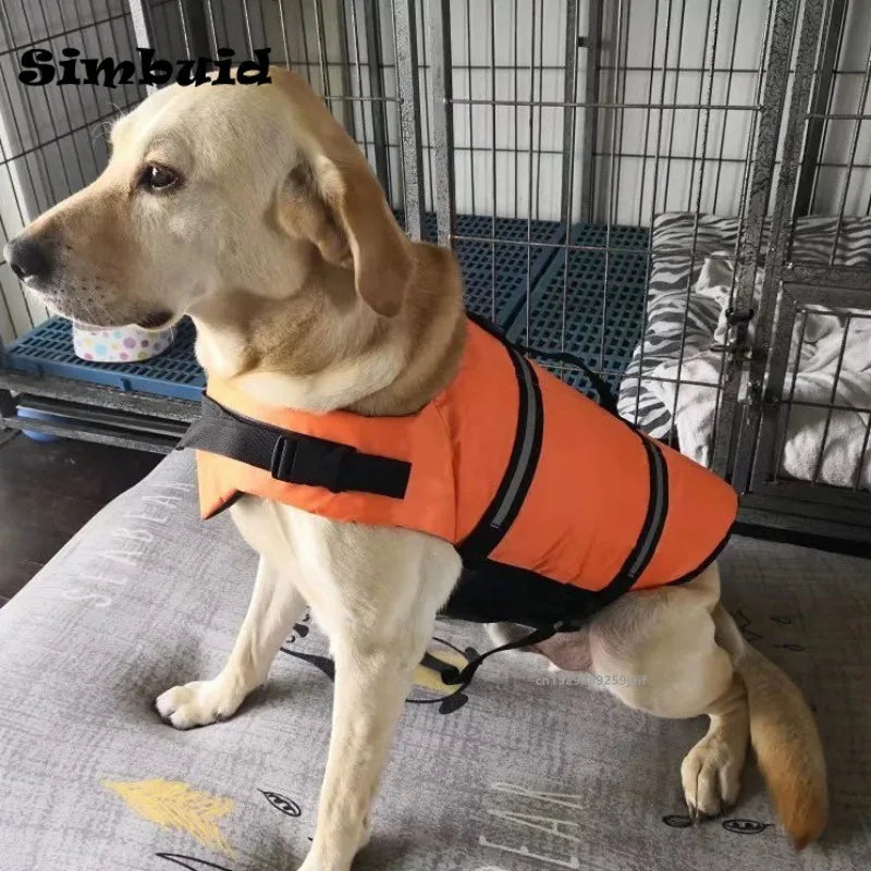 Dog Life Jacket Reflective Adjustable Buoyancy Vest by S And B Enterprise