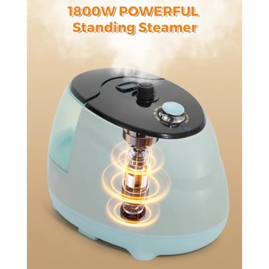 Abay Standing Garment Steamer With Adjustable Settings For Wrinkle Removal by S And B Enterprise