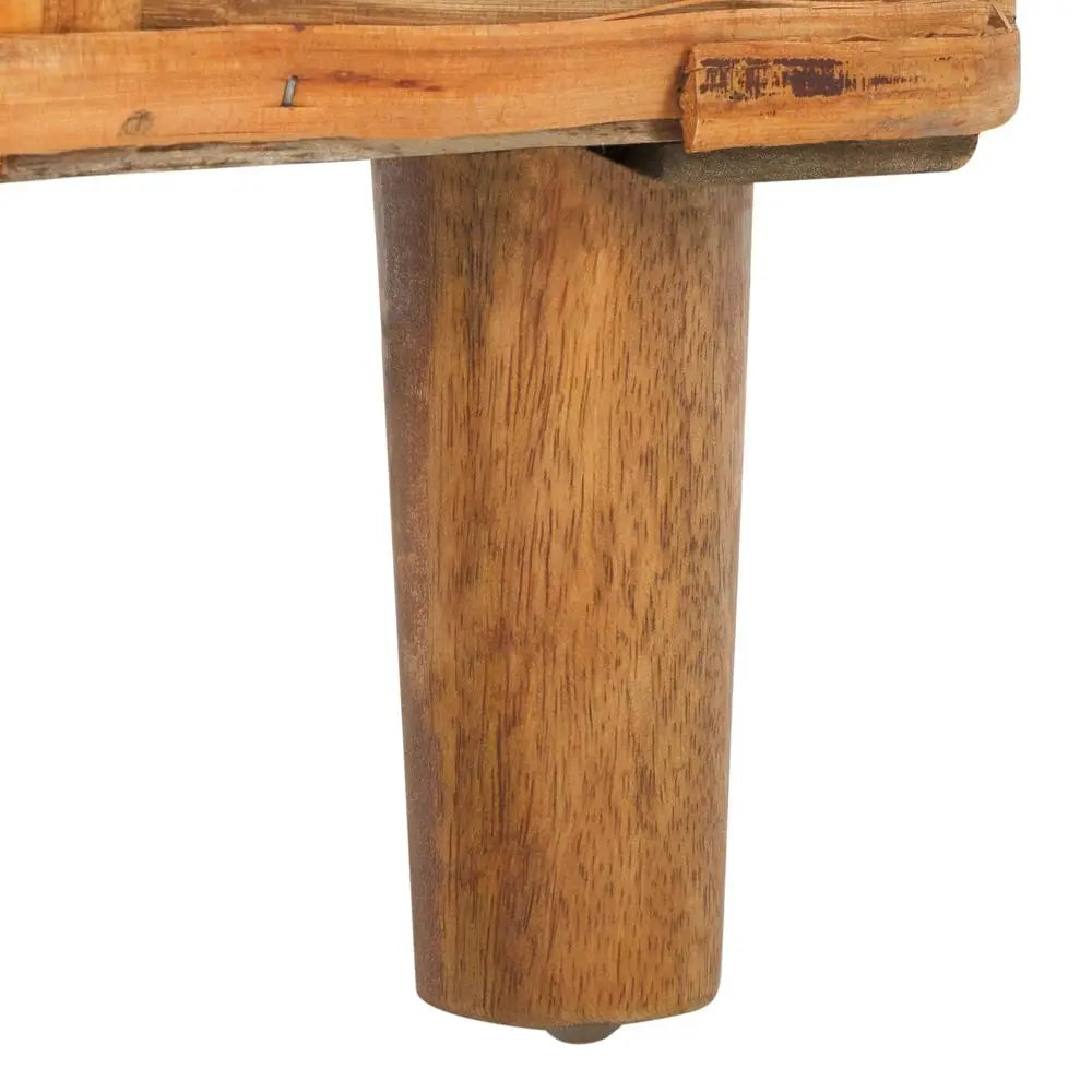 Home Collection Palermo Natural Woven Accent Bench by S And B Enterprise