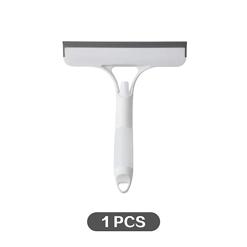 3-In-1 Multifunctional Window Squeegee Glass Wiper With Spray Bottle Scrubber by S And B Enterprise