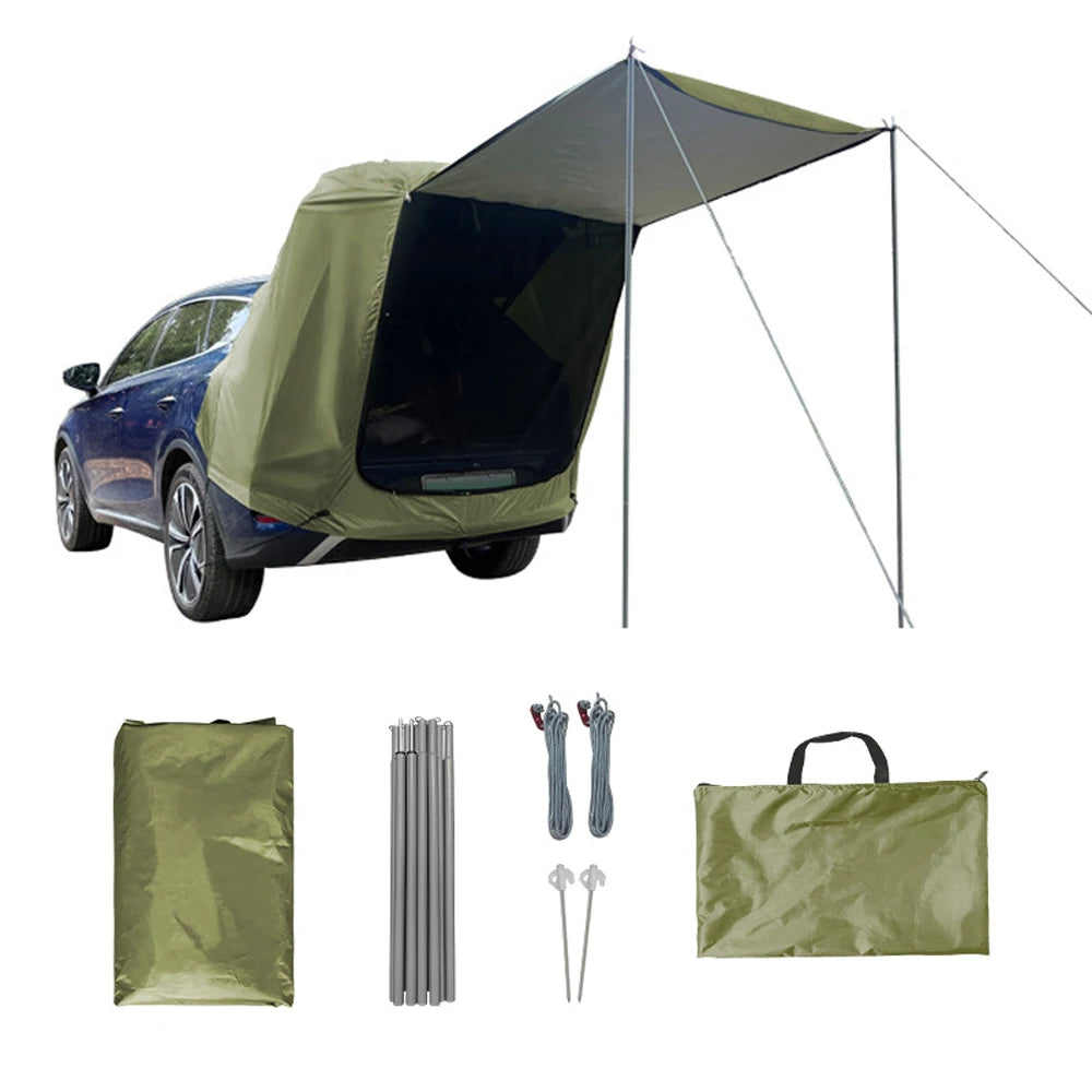 Outdoor Car Rear Tent With Canopy Rainproof For Picnics by S And B Enterprise