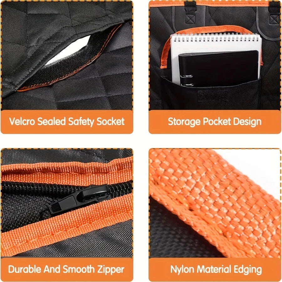 Waterproof Dog Car Seat Cover Hammock Nonslip Back Seat Protector by S And B Enterprise