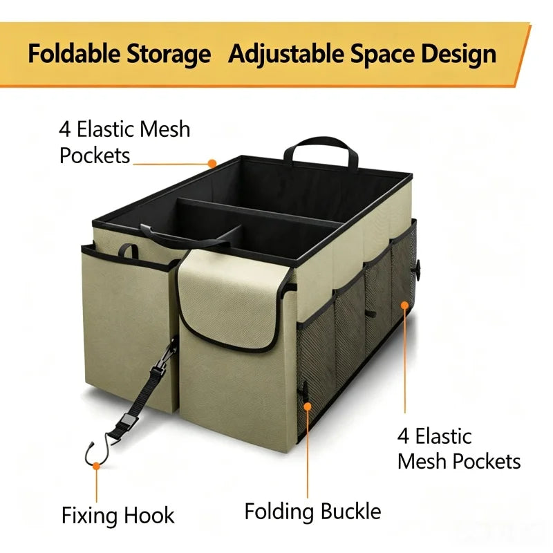 Big Capacity Car Storage Box Car Trunk Organizer Eco-Friendly Super Durable Collapsible Cargo Storage Tool Auto Trucks Trunk Box