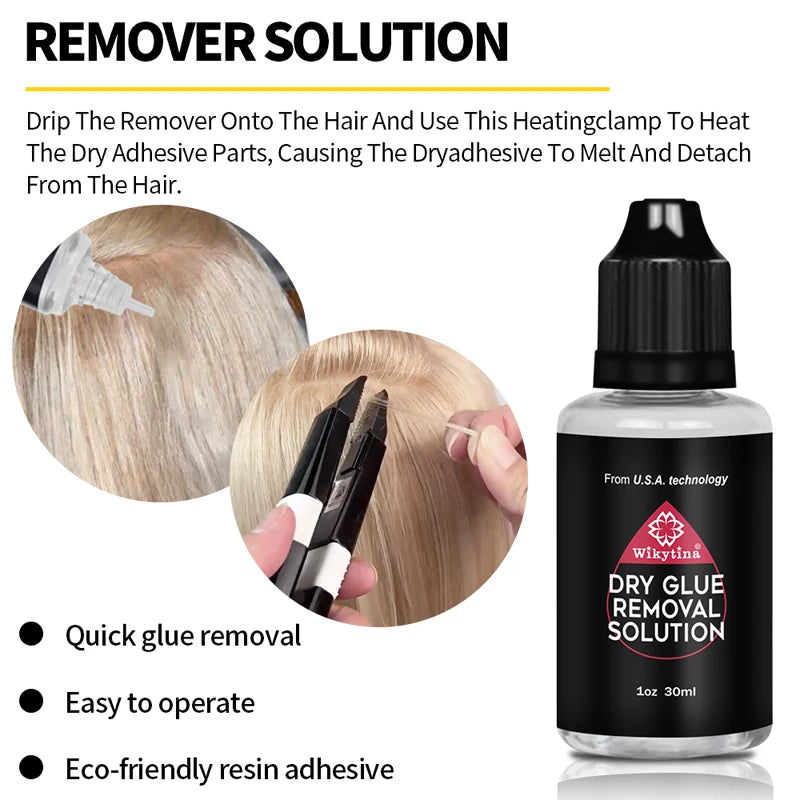 Wikytina Professional Hair Extensions Kit With UV Glue Tools