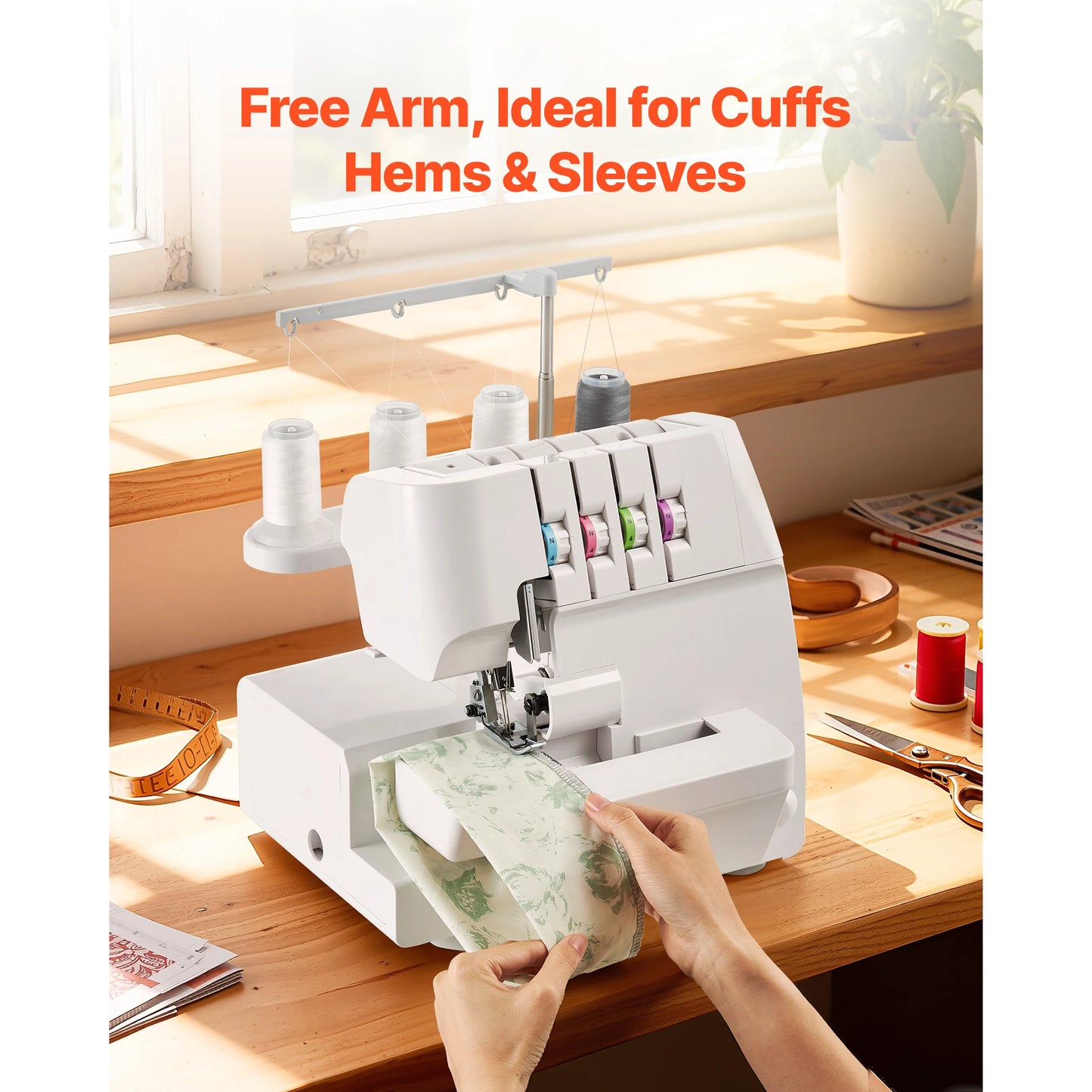 SucceBuy Serger Overlock Sewing Machine 1250 SPM 2-3-4 Thread by S And B Enterprise