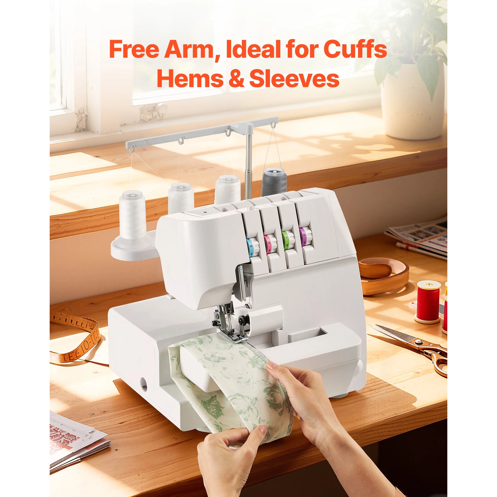 SucceBuy Serger Overlock Sewing Machine 1250 SPM 2-3-4 Thread by S And B Enterprise