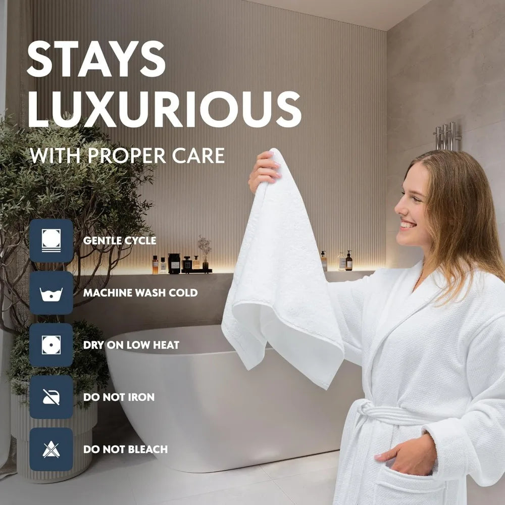 Luxurious Turkish Cotton Hand Towels for Hotel Spa Collection