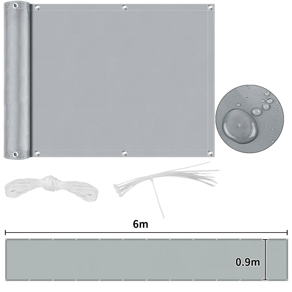 Fence Privacy Screen Heavy Duty Windscreen Fencing Cover Mesh Fabric Cloth with Grommets UV Protection for Outdoor Garden Patio
