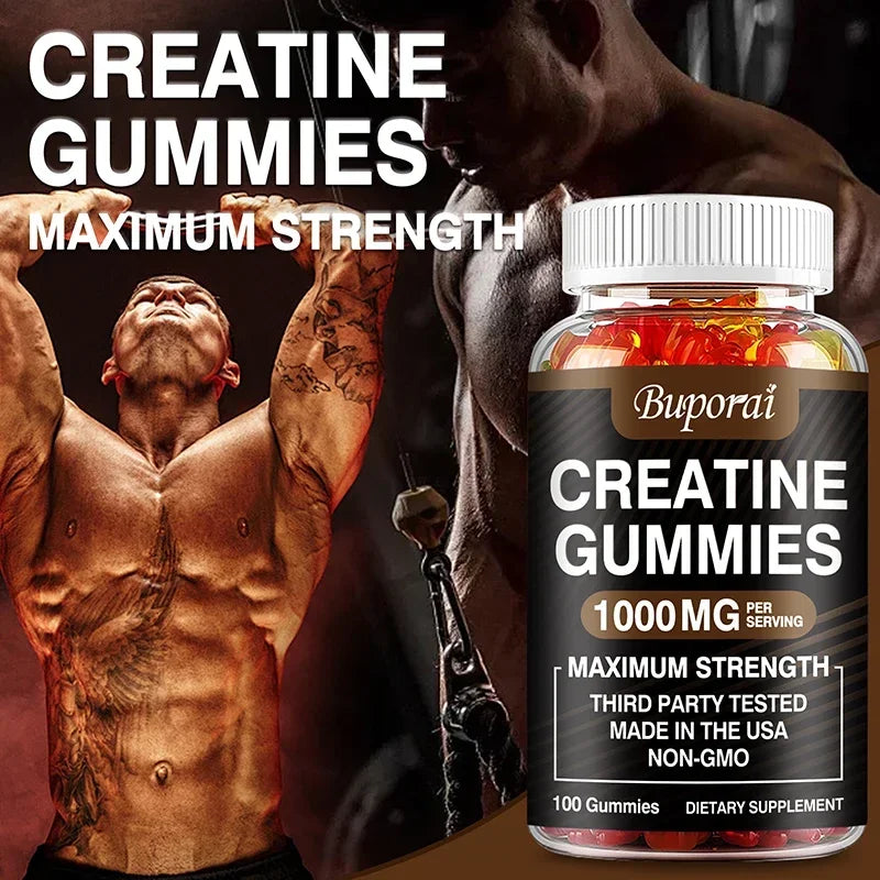 PslalaeCharge Creatine Monohydrate Gummies For Athletic Performance